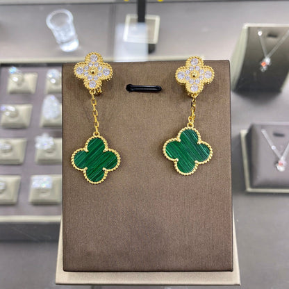 2 MOTIFS DIAMOND GOLD EARRINGS mysite