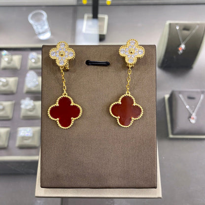 2 MOTIFS DIAMOND GOLD EARRINGS mysite