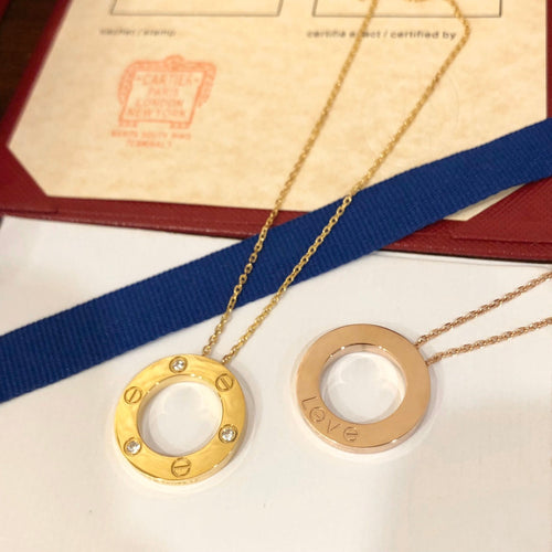 LOVE NECKLACE 16MM 3 DIAMONDS mysite
