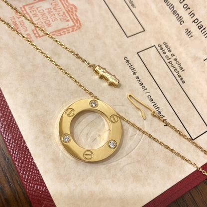 LOVE NECKLACE 16MM 3 DIAMONDS mysite