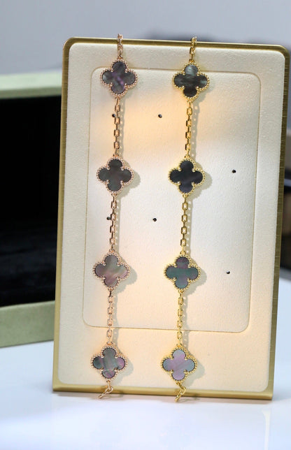 BLACK MOP PINK GOLD BRACELET 5 MOTIFS mysite