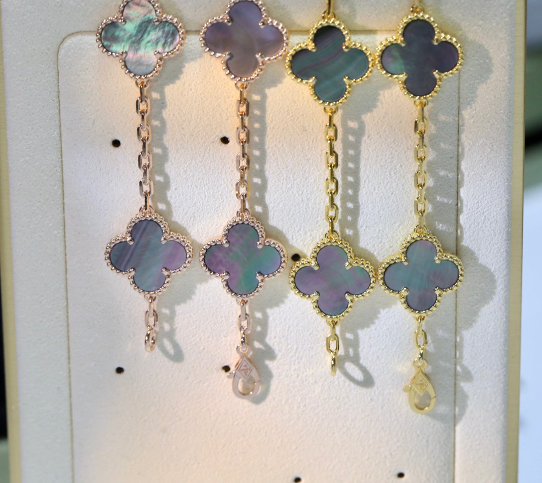 BLACK MOP PINK GOLD BRACELET 5 MOTIFS mysite