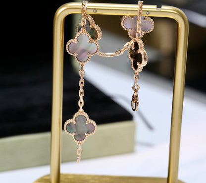 BLACK MOP PINK GOLD BRACELET 5 MOTIFS mysite
