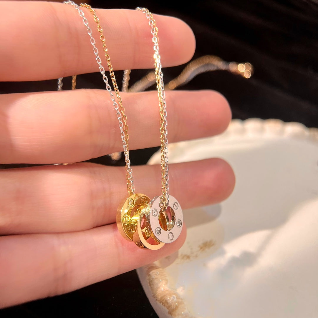 LOVE TRIPLE RING NECKLACE mysite