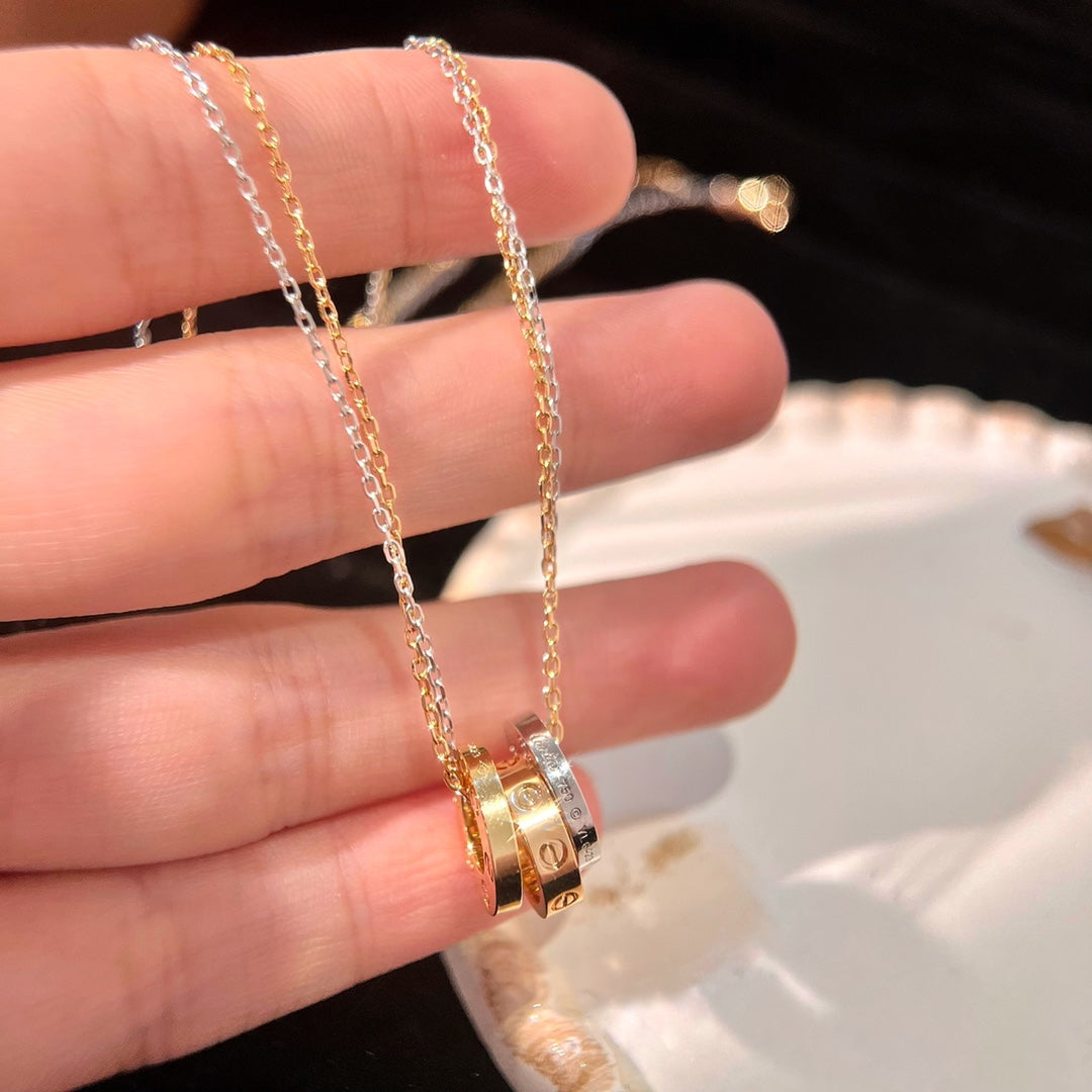LOVE TRIPLE RING NECKLACE mysite