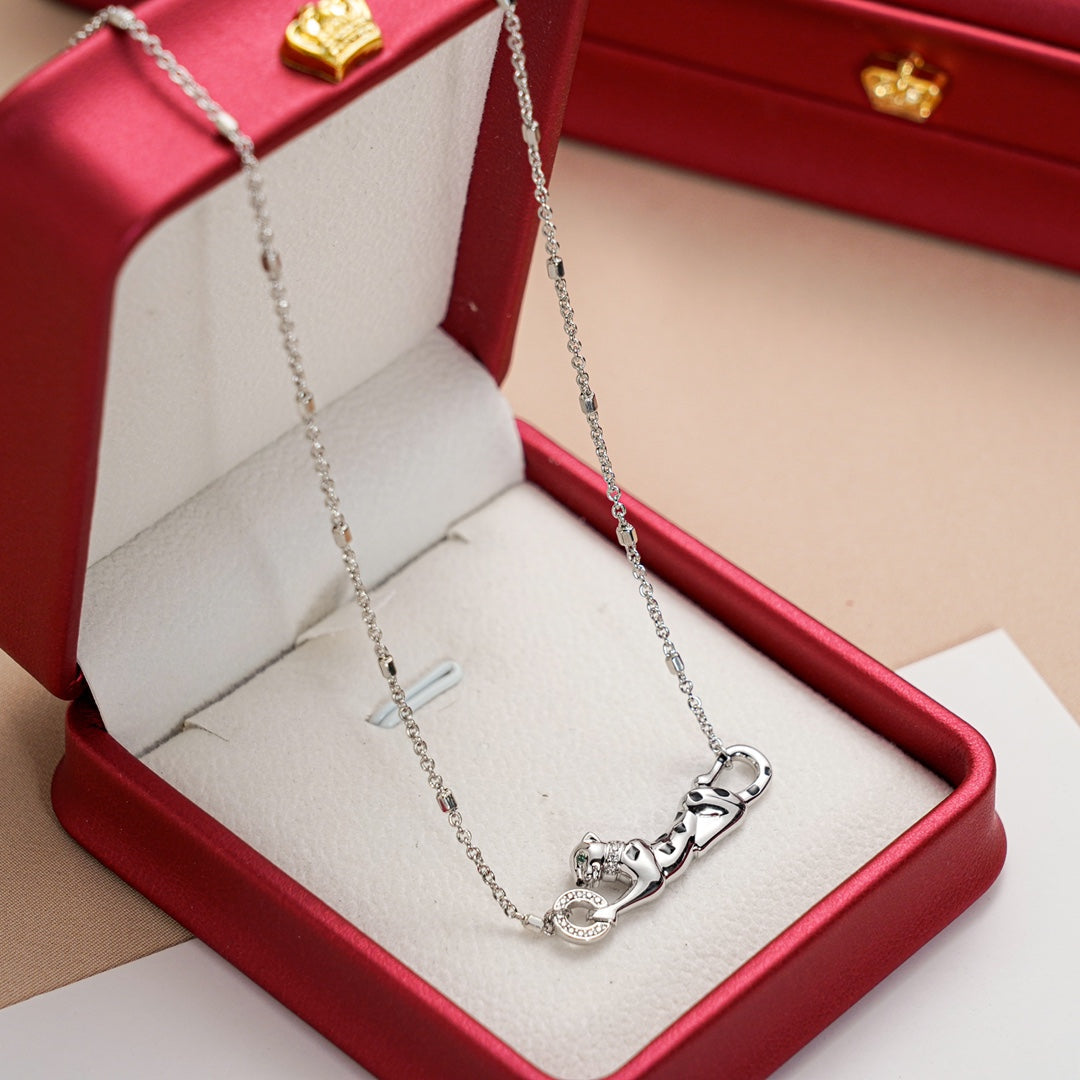 PANTHERE PEDANT SILVER NECKLACE mysite