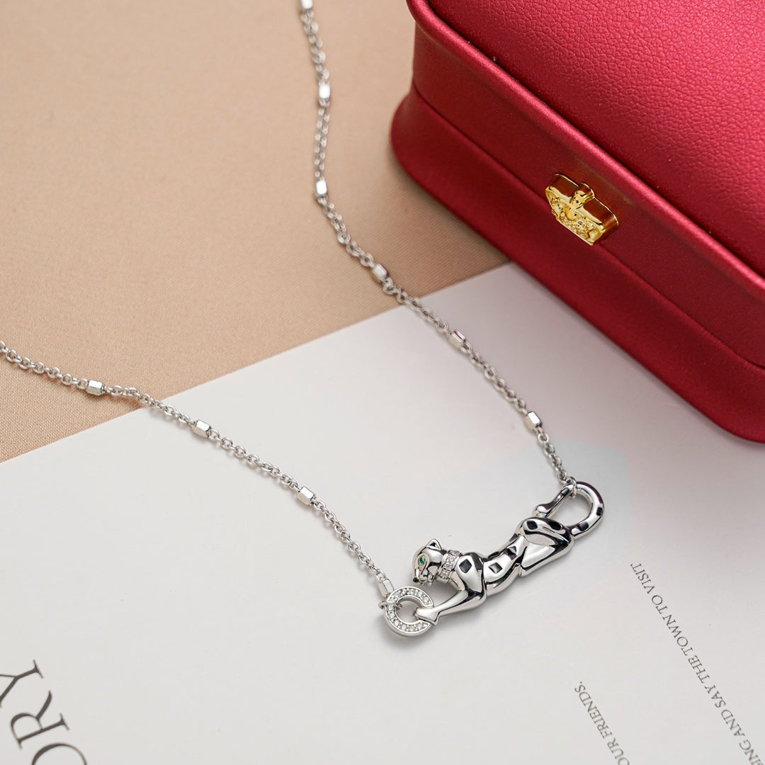 PANTHERE PEDANT SILVER NECKLACE mysite