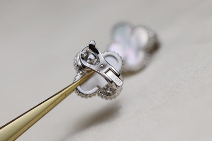 VINTAGE SILVER MOP EARRINGS mysite