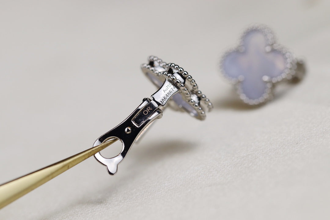 VINTAGE SILVER MOP EARRINGS mysite