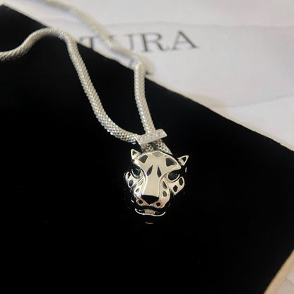 PANTHERE SILVER ONYX NECKLACE mysite