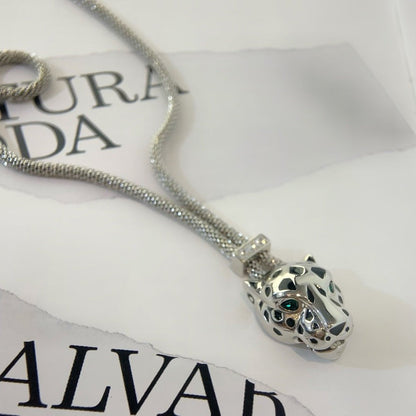 PANTHERE SILVER ONYX NECKLACE mysite