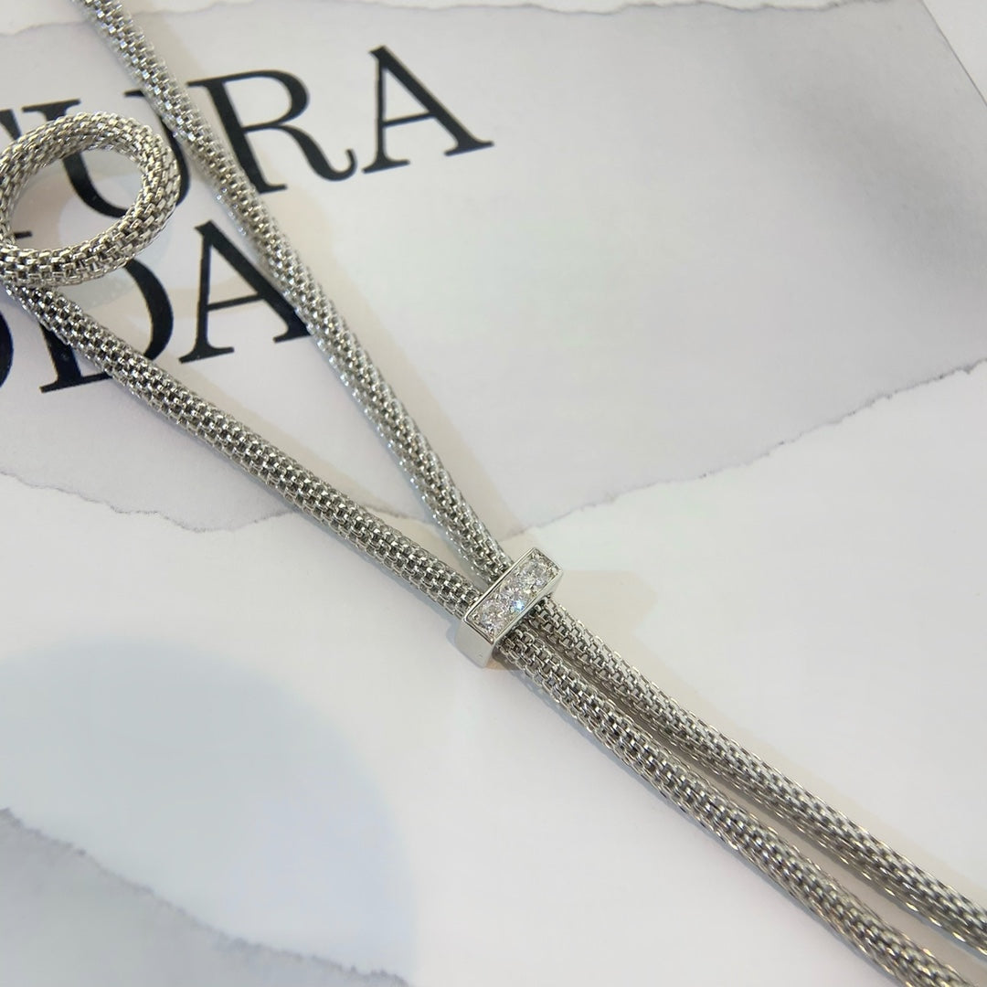 PANTHERE SILVER ONYX NECKLACE mysite