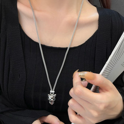 PANTHERE SILVER ONYX NECKLACE mysite