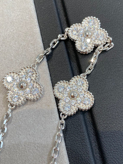 5 MOTIFS SILVER DIAMOND BRACELET mysite