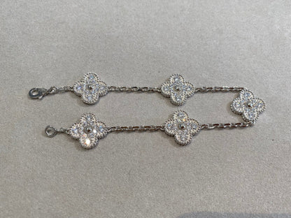 5 MOTIFS SILVER DIAMOND BRACELET mysite
