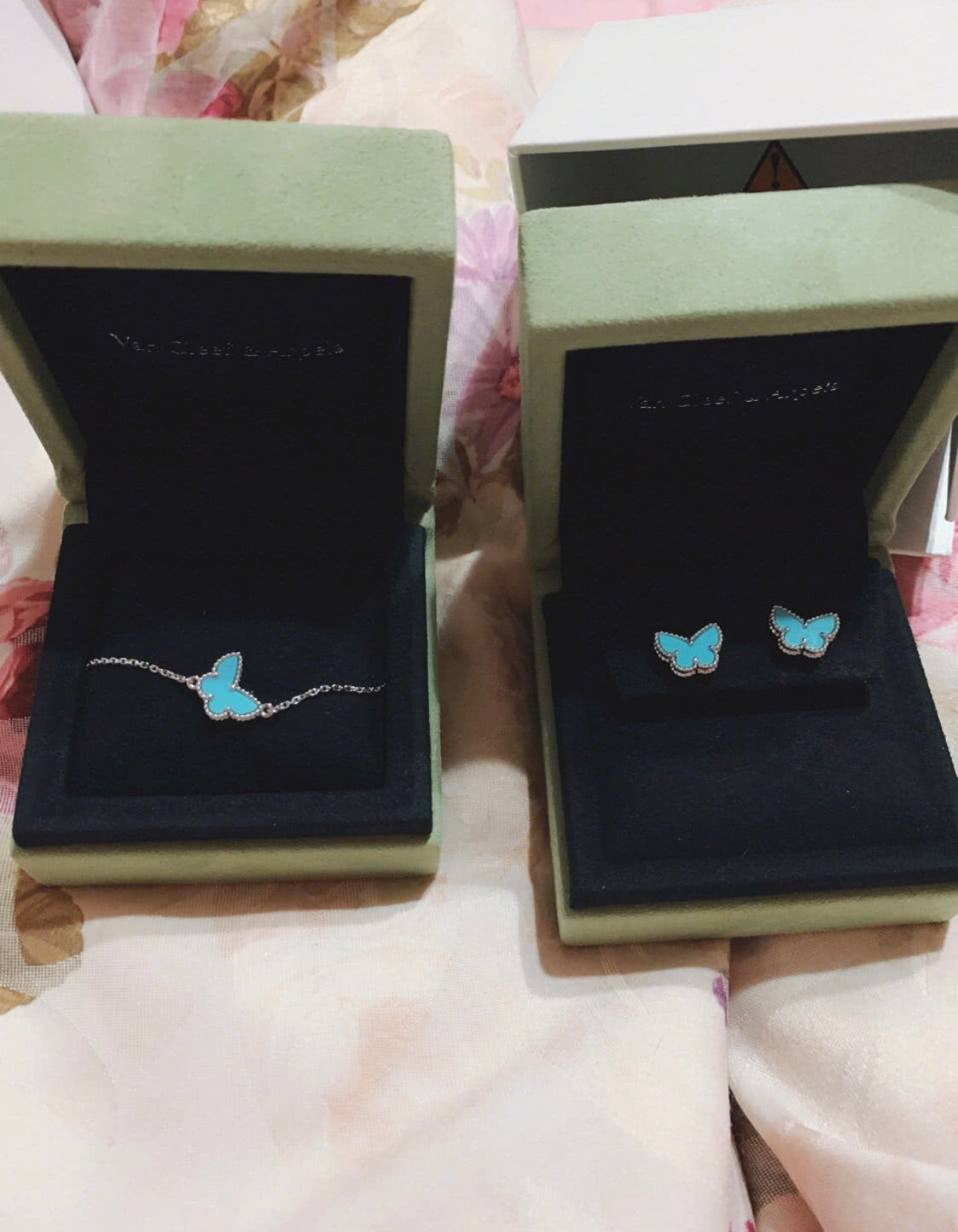 BUTTERFLY TURQUOISE SILVER EARRINGS mysite