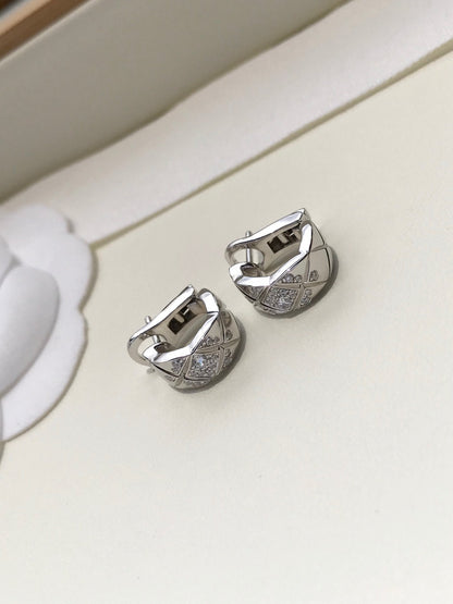 CRUSH DIAMOND SILVER EARRINGS mysite