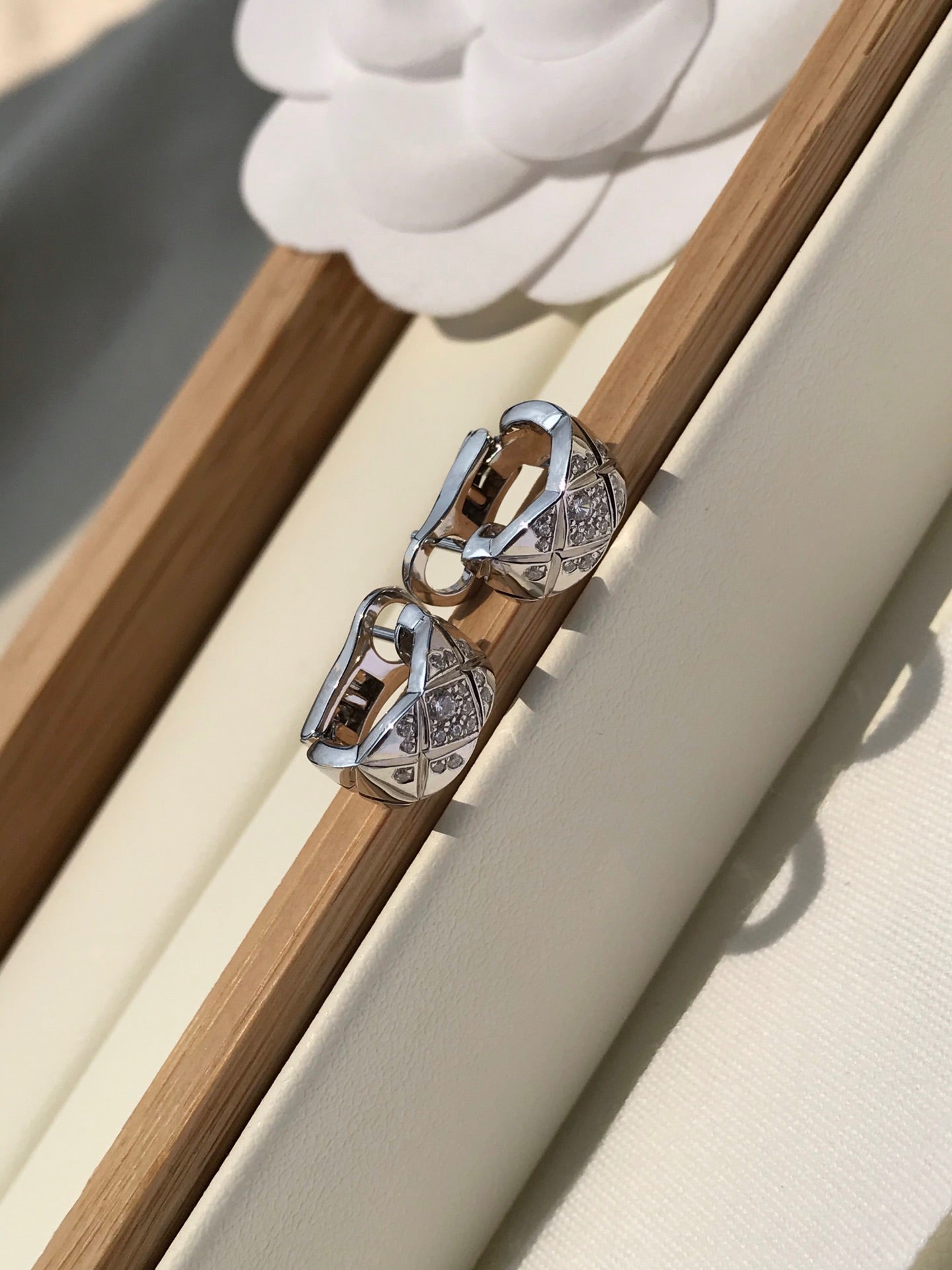 CRUSH DIAMOND SILVER EARRINGS mysite