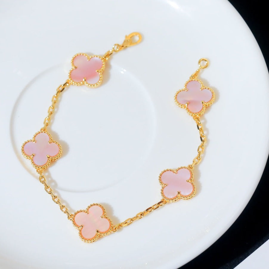 5 PINK MOP GOLD BRACELET mysite