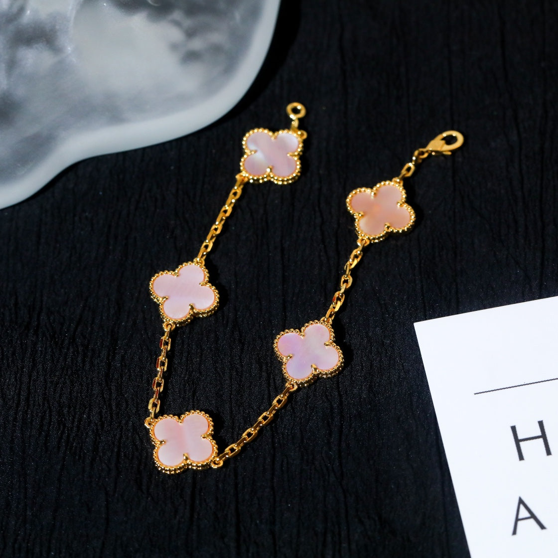 5 PINK MOP GOLD BRACELET mysite