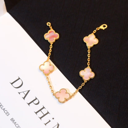 5 PINK MOP GOLD BRACELET mysite