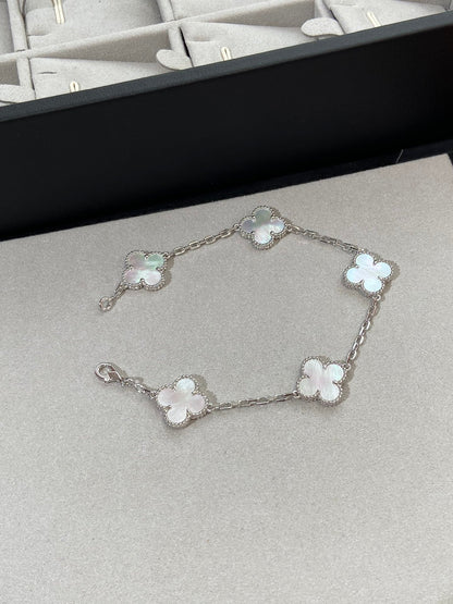 SILVER MOP 5 MOTIF BRACELET mysite