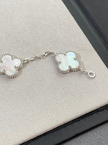 SILVER MOP 5 MOTIF BRACELET mysite