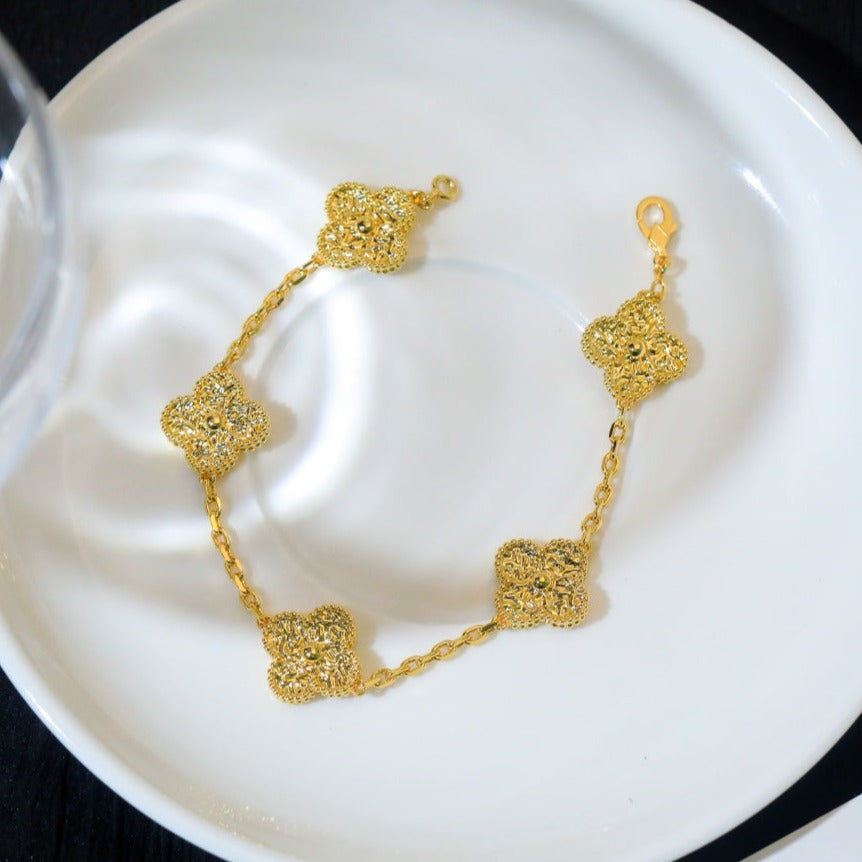 5 MOTIFS GOLD DIAMOND BRACELET mysite