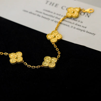 5 MOTIFS GOLD DIAMOND BRACELET mysite