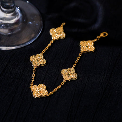 5 MOTIFS GOLD DIAMOND BRACELET mysite