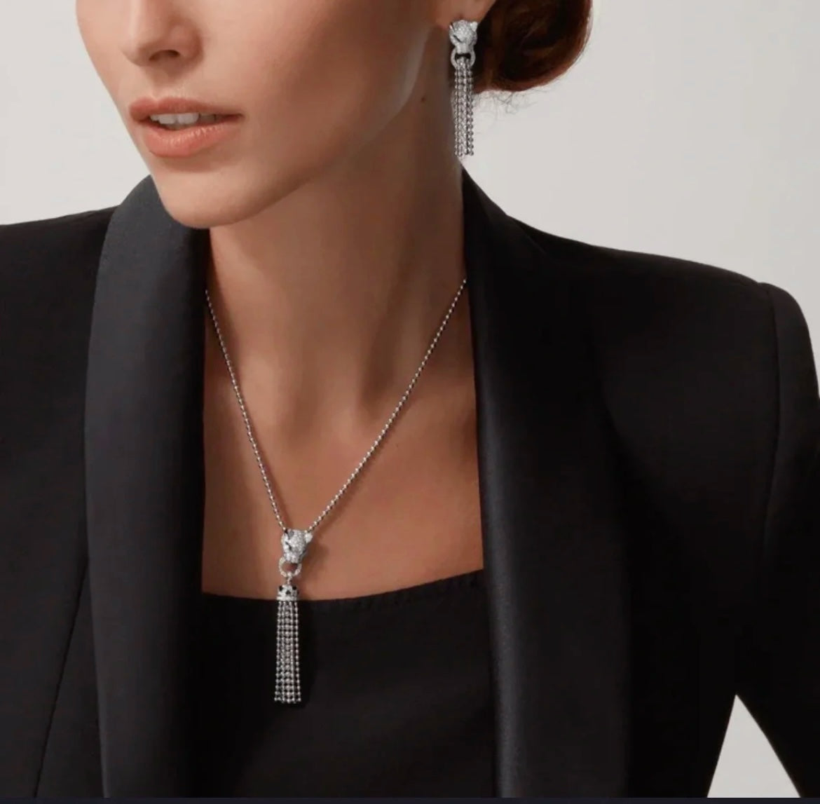PANTHERE PEDANT DIAMOND NECKLACE mysite