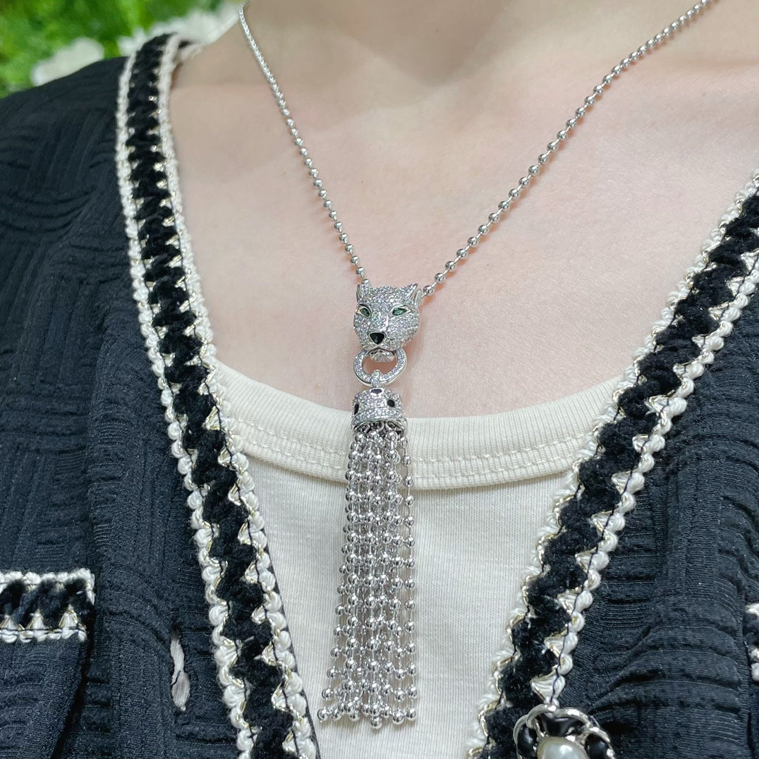PANTHERE PEDANT DIAMOND NECKLACE mysite