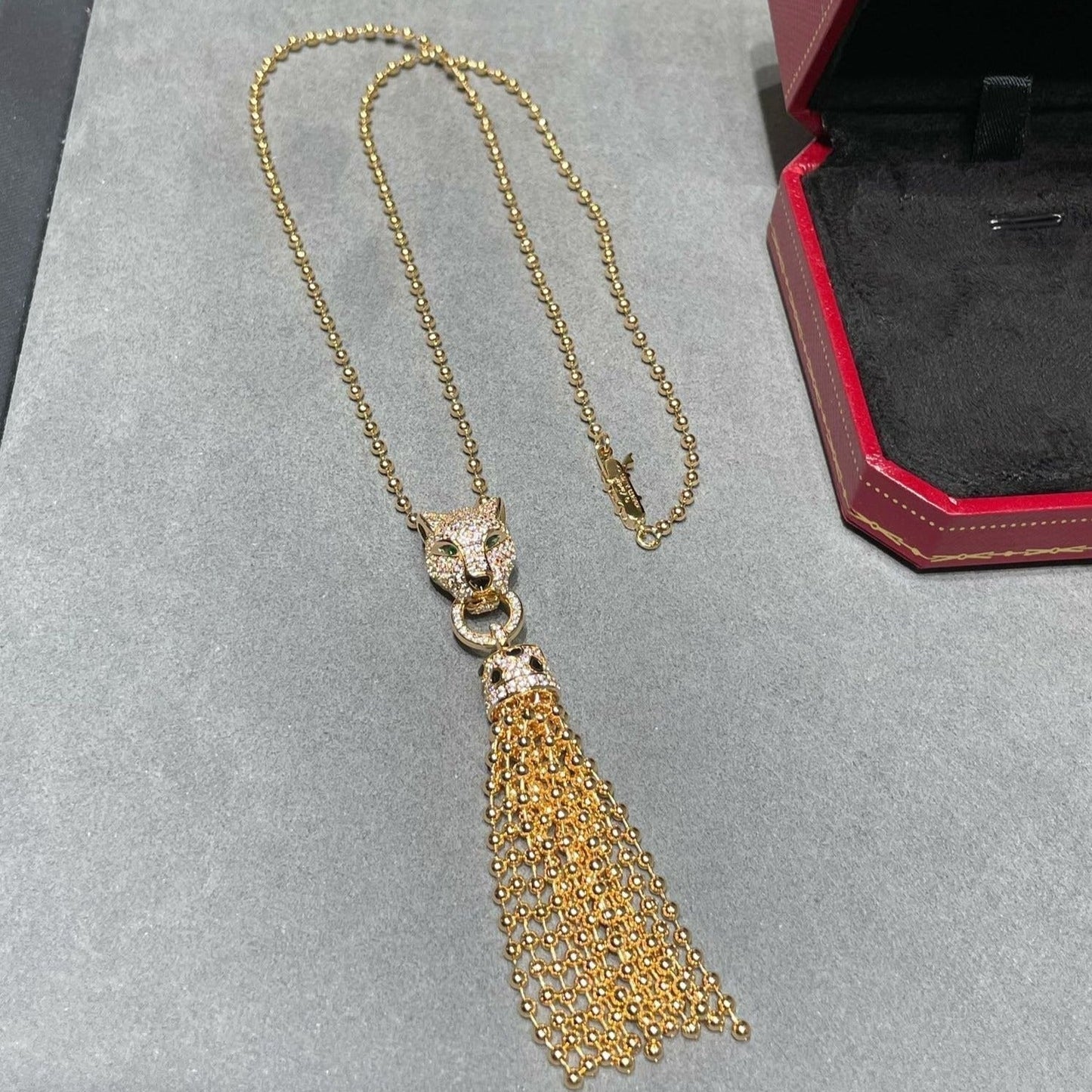 PANTHERE PEDANT DIAMOND NECKLACE mysite