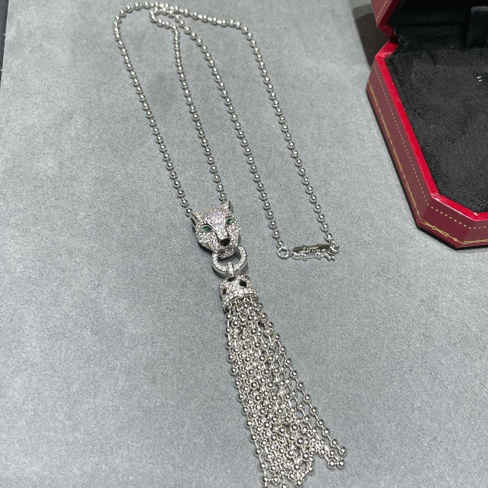 PANTHERE PEDANT DIAMOND NECKLACE mysite