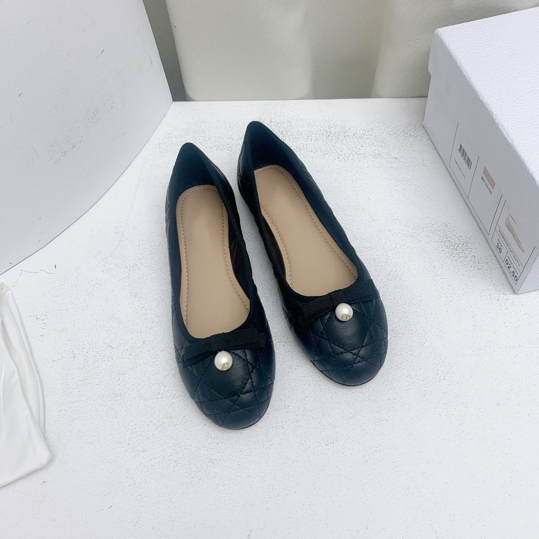 CD BALLET FLAT BLACK MOP FRONT mysite
