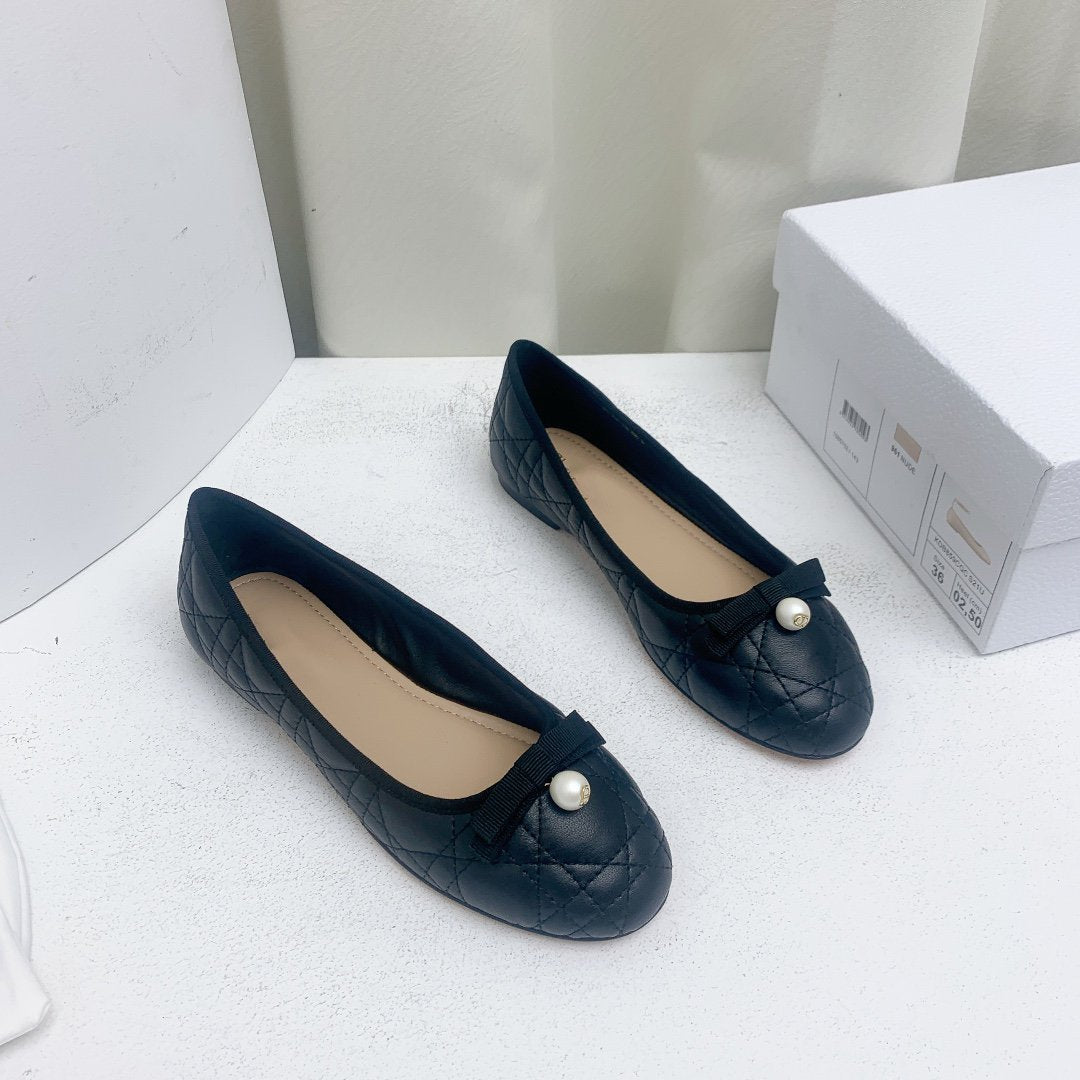 CD BALLET FLAT BLACK MOP FRONT mysite
