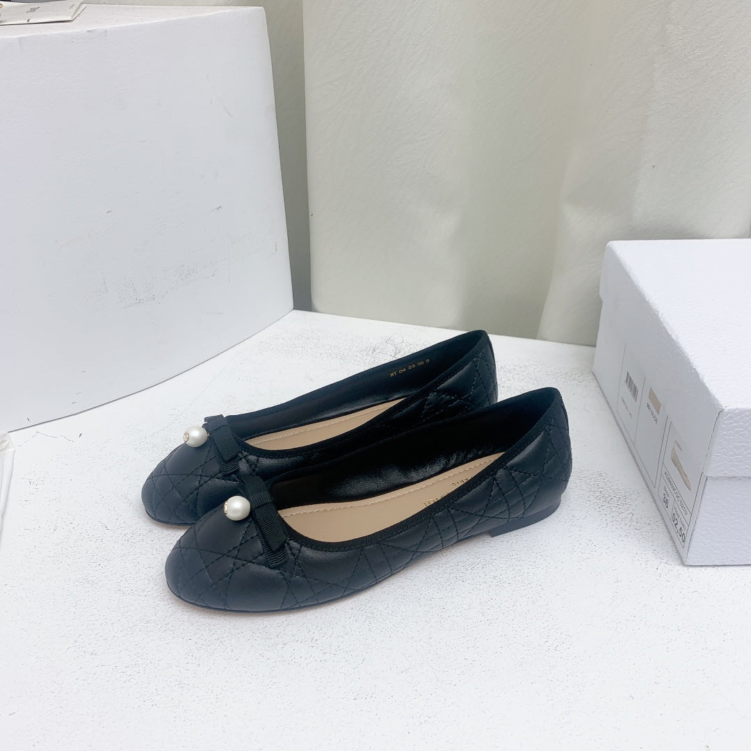 CD BALLET FLAT BLACK MOP FRONT mysite