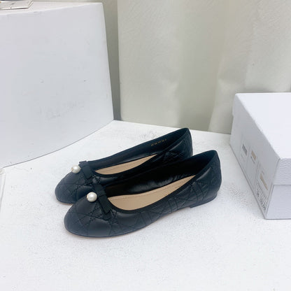 CD BALLET FLAT BLACK MOP FRONT mysite