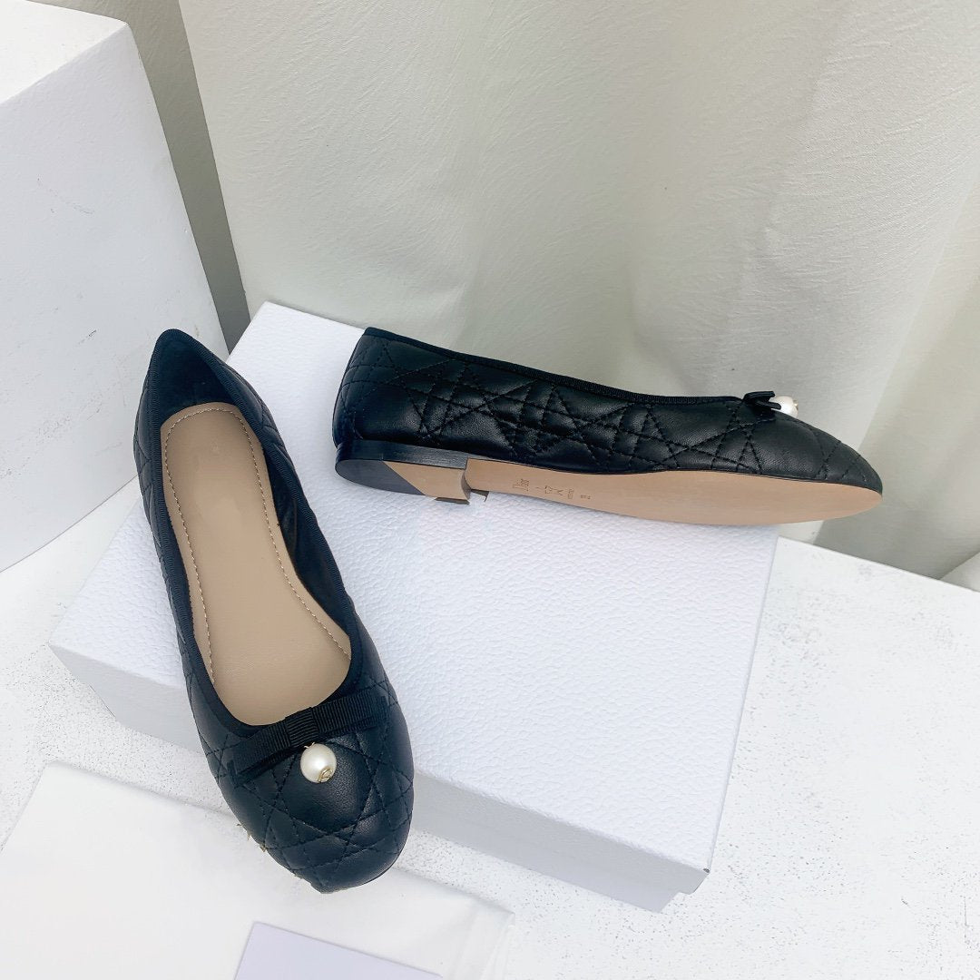 CD BALLET FLAT BLACK MOP FRONT mysite