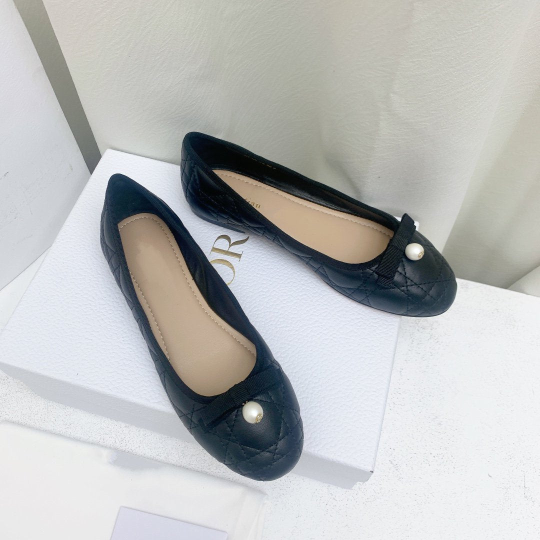 CD BALLET FLAT BLACK MOP FRONT mysite