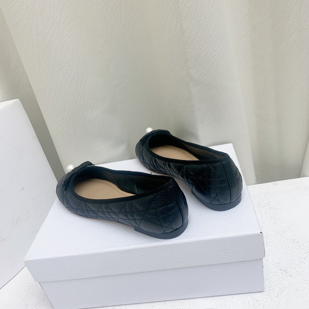 CD BALLET FLAT BLACK MOP FRONT mysite