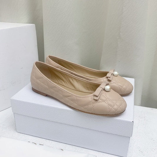 CD BALLET FLAT BEIGE MOP FRONT mysite