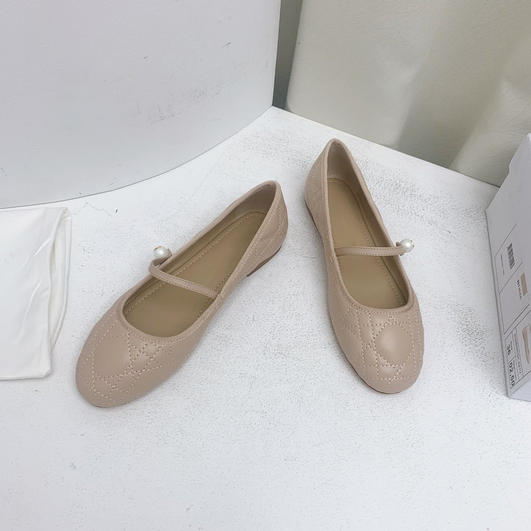 CD BALLET FLAT BEIGE MOP MIDDLE mysite