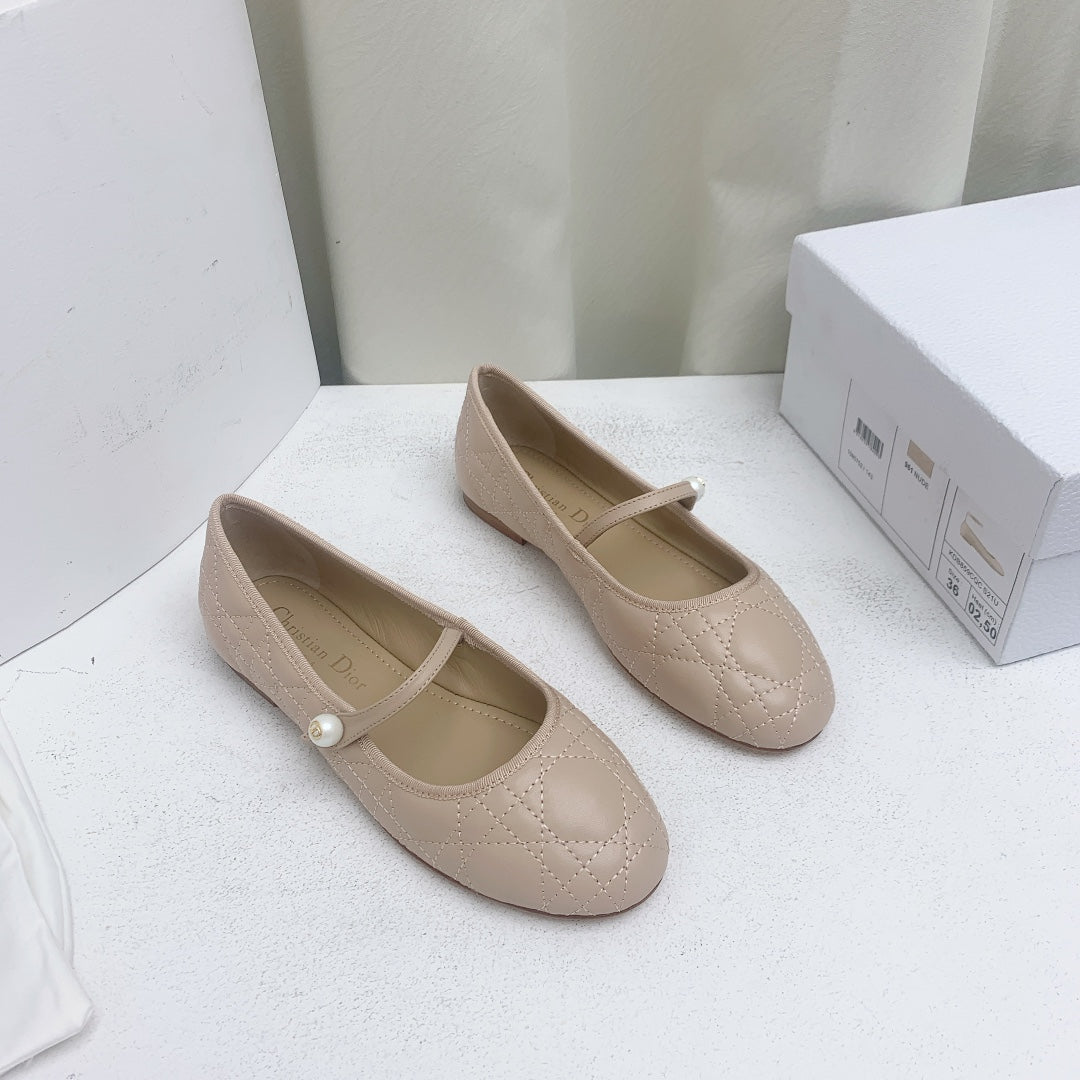 CD BALLET FLAT BEIGE MOP MIDDLE mysite