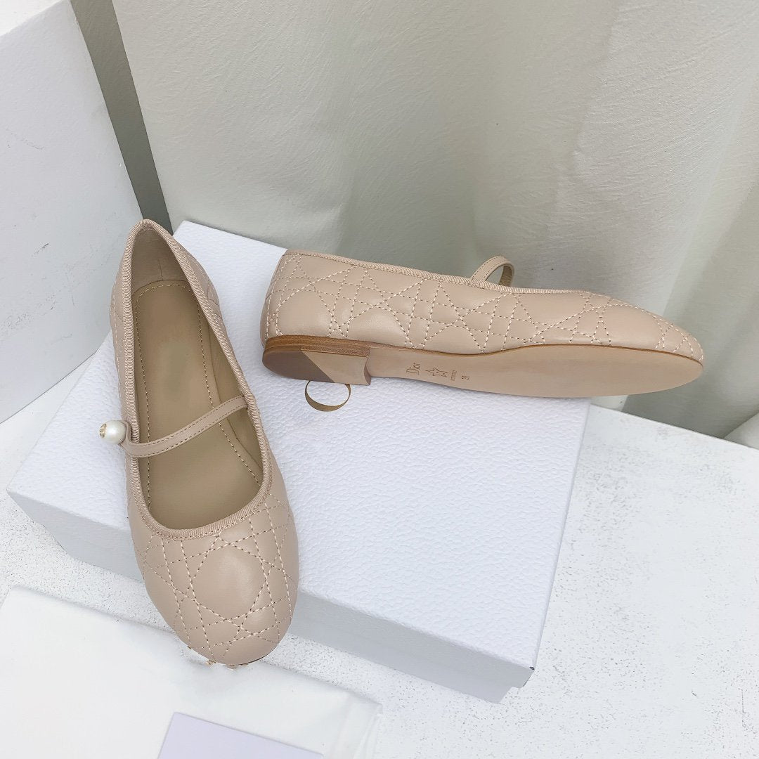 CD BALLET FLAT BEIGE MOP MIDDLE mysite
