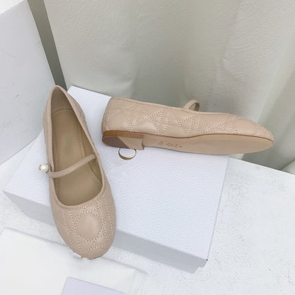 CD BALLET FLAT BEIGE MOP MIDDLE mysite