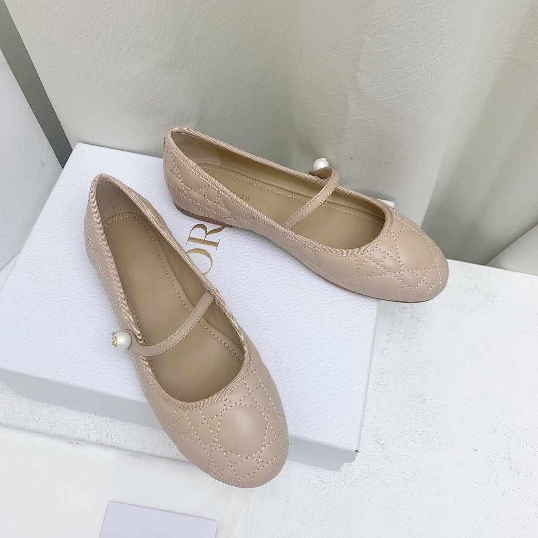 CD BALLET FLAT BEIGE MOP MIDDLE mysite