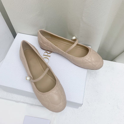 CD BALLET FLAT BEIGE MOP MIDDLE mysite