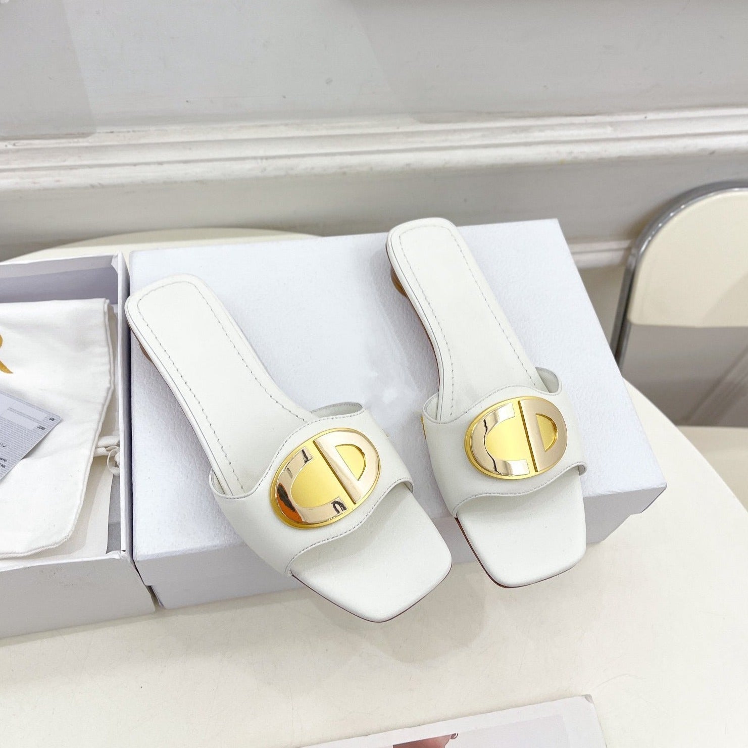 CD FOREVER HEELED 1.5CM WHITE mysite