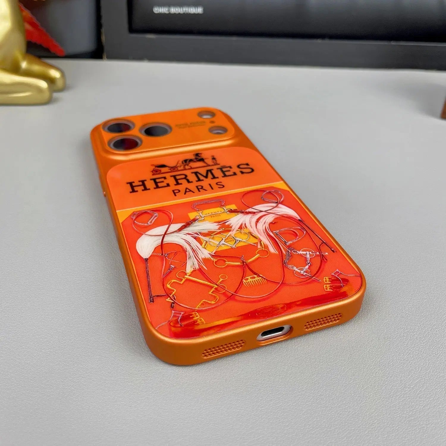 H Luxury Orange Series iPhone Case-s2 mysite